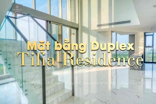Mặt bằng Duplex Tilia Residence - Empire City Thủ Thiêm | 10 Căn hộ Duplex duy nhất tại Tilia Empire City 